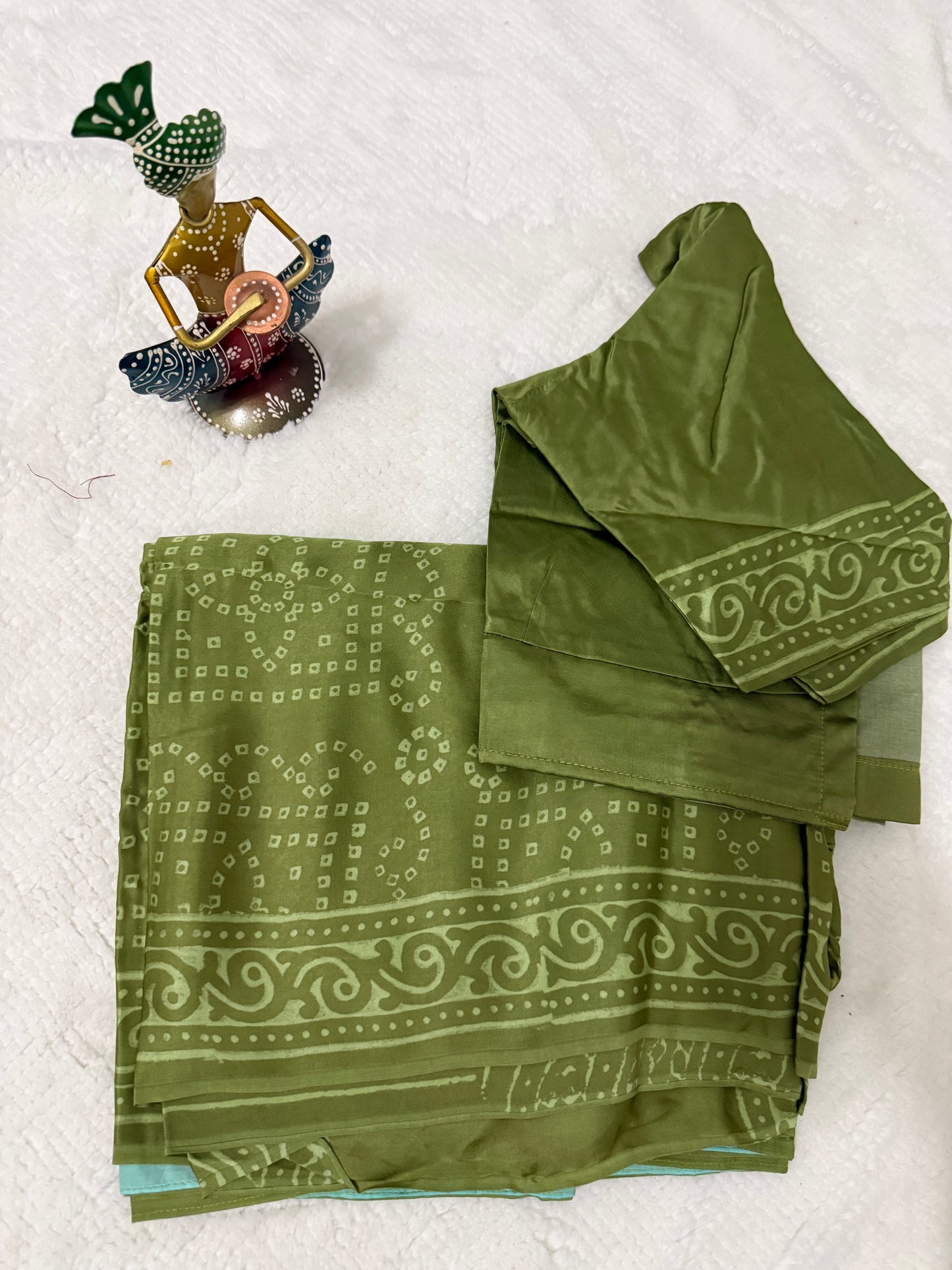 Green Modal SIlk Saree