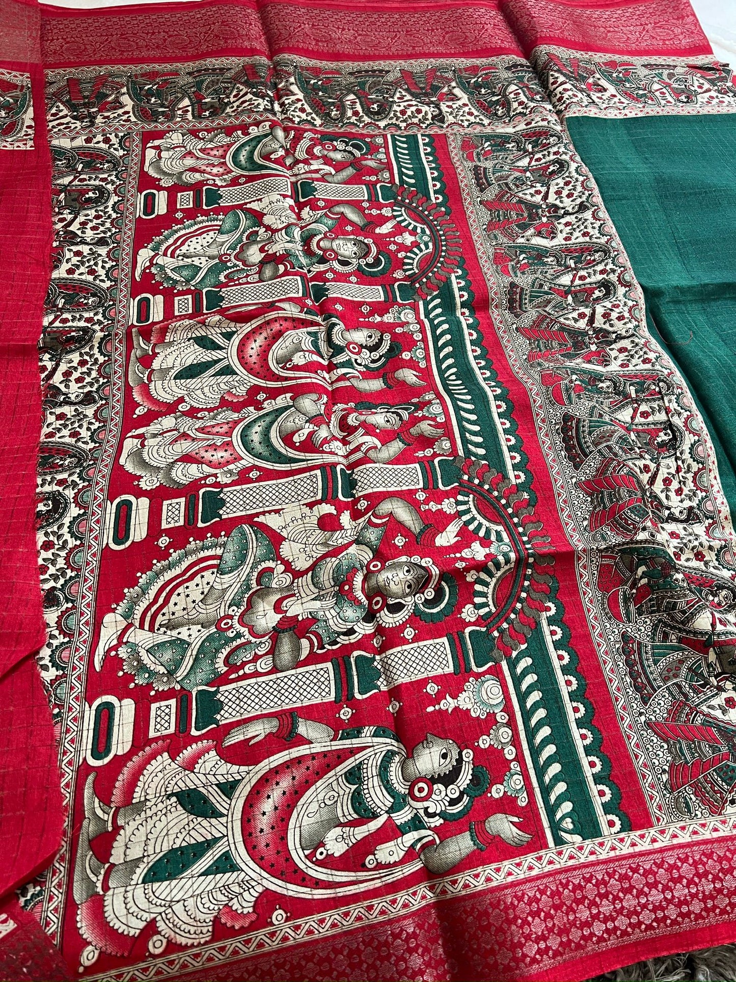 Green Emerald Fancy Saree