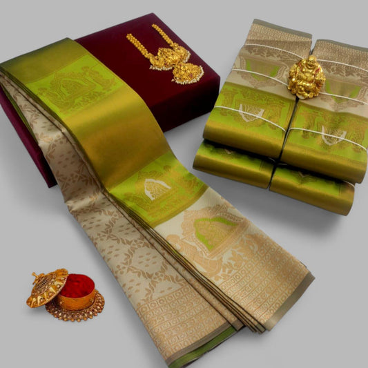 Green Kubera Soft Silk Saree