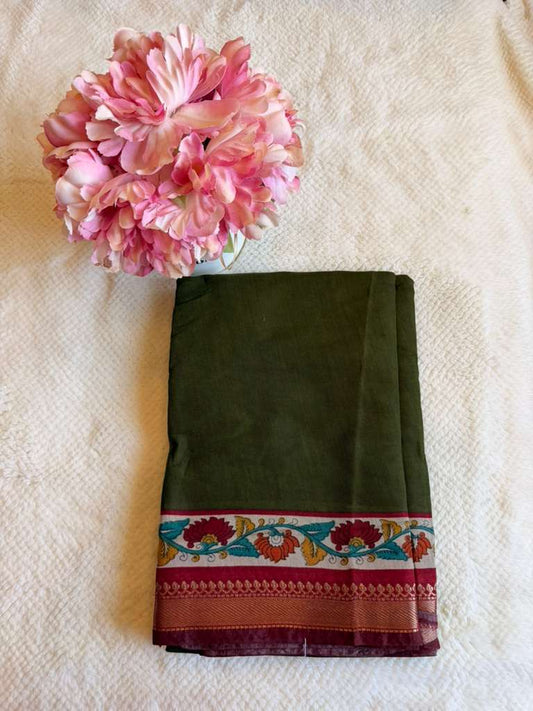 Green Anvika Fancy Saree
