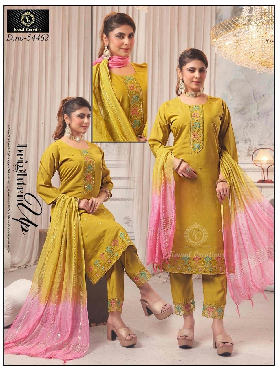 Pink 3 Piece Salwar Set