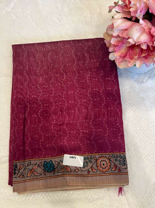 Magenta Urfi Fancy Saree