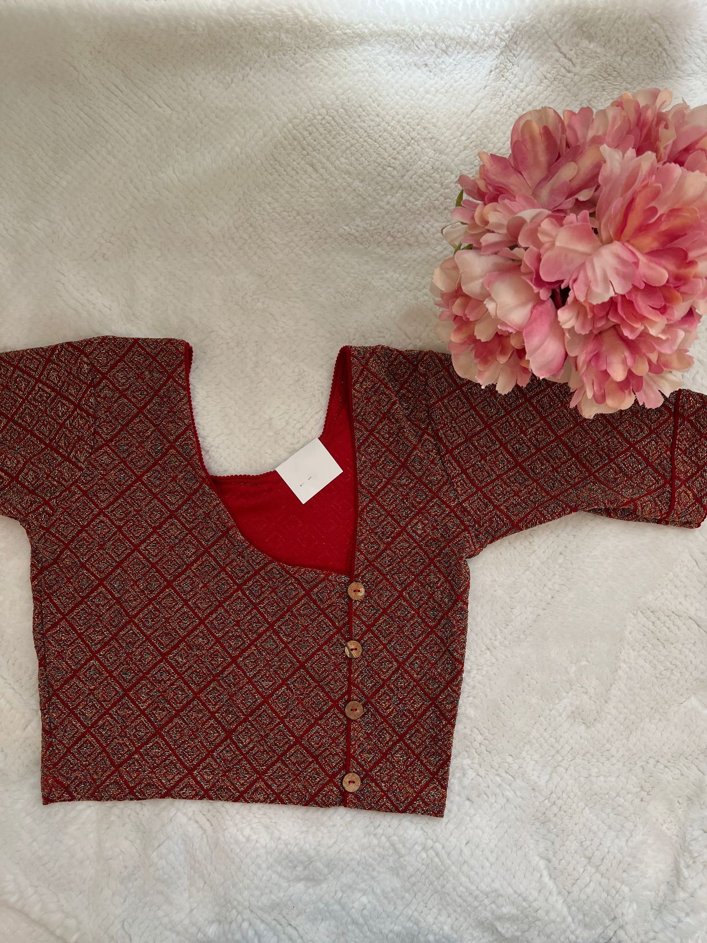 Maroon Stretchable Blouse 1