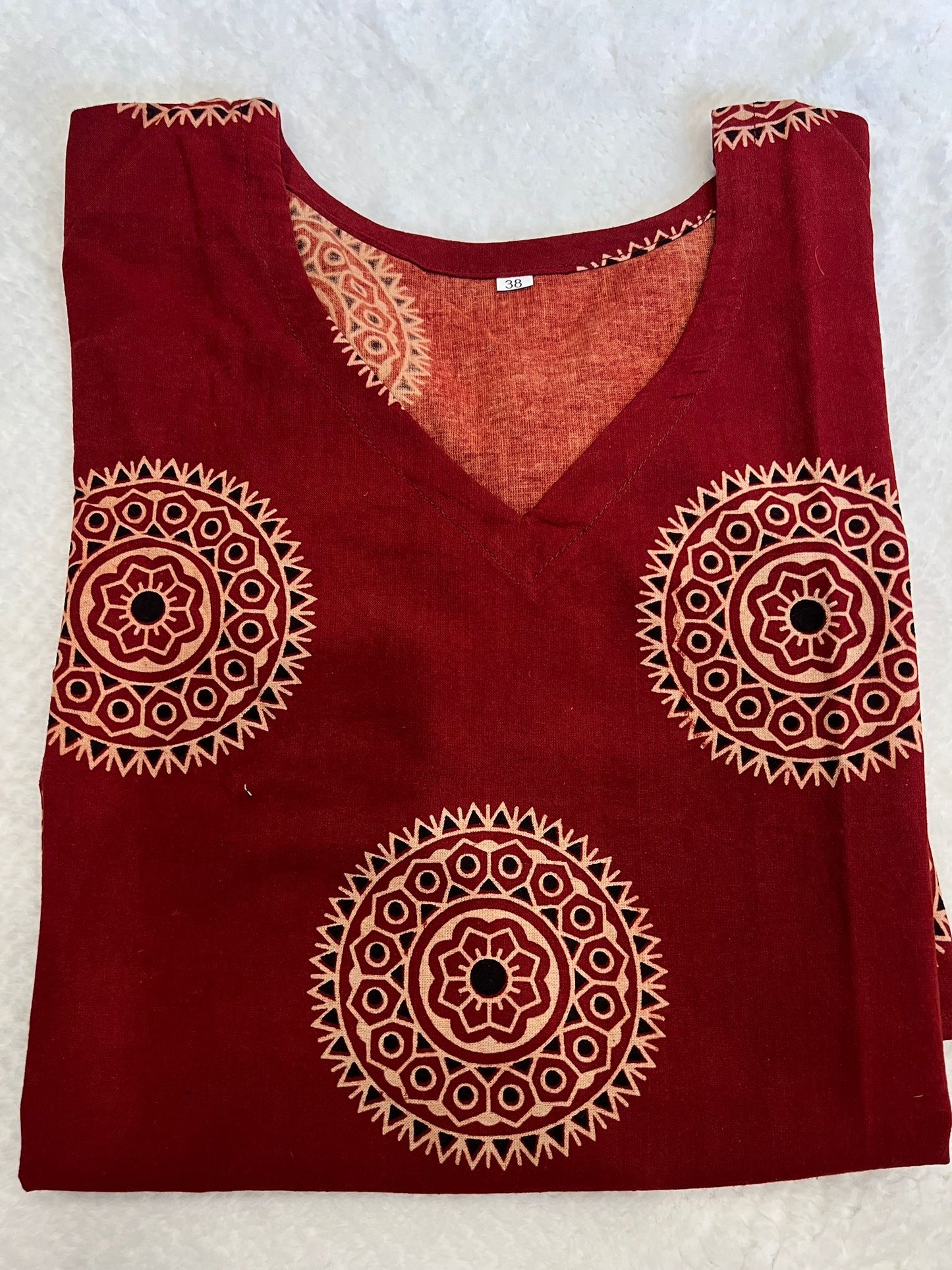 Maroon Short Kurti L
