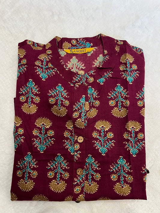 Maroon Short Kurti
