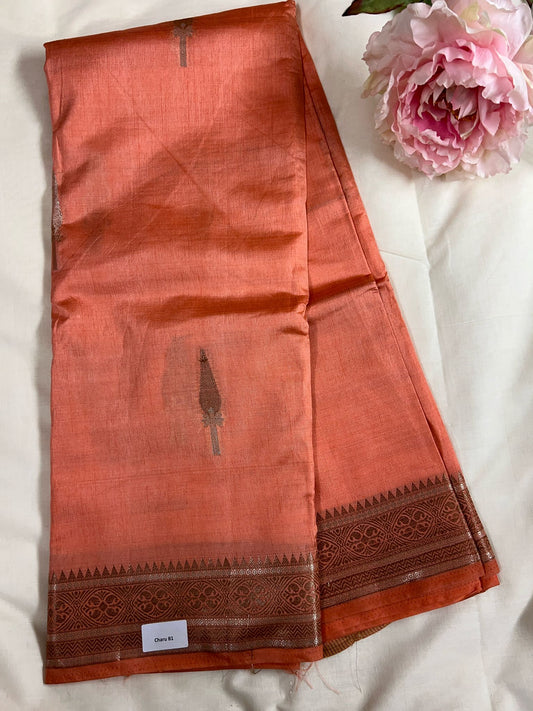 Orange Charu Fancy Saree