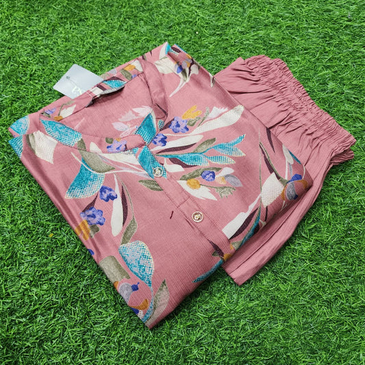 Peach 2-Piece Chudidar Set