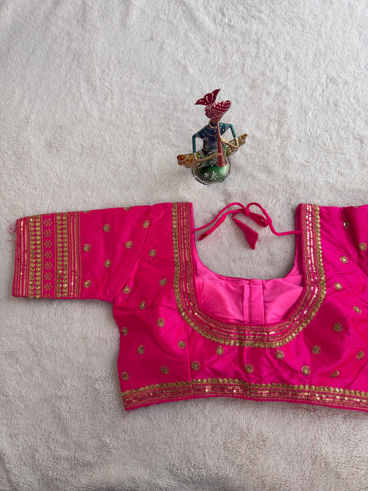 Pink Embroidery Blouse