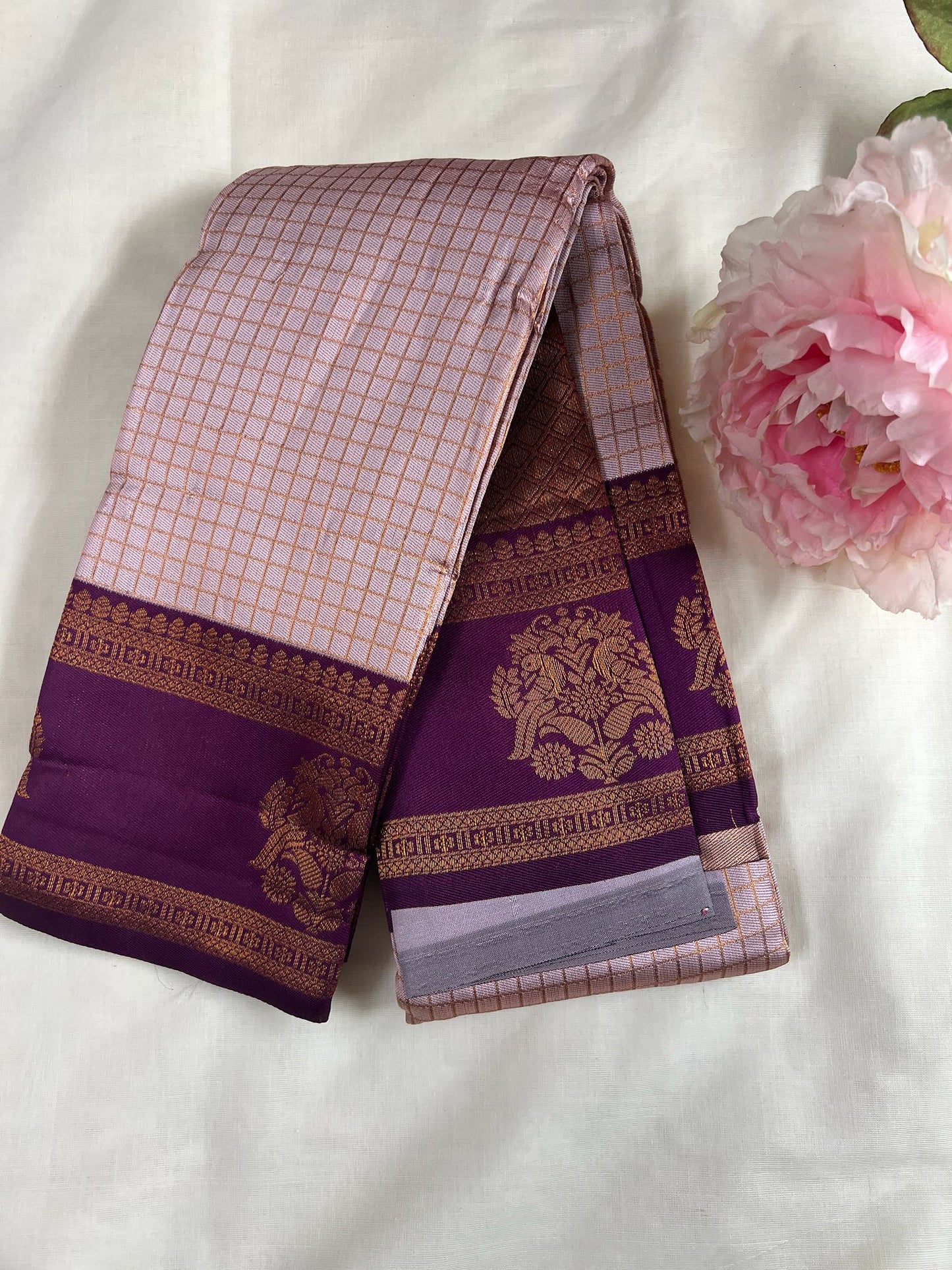Pink Samudrika Semi Silk Saree
