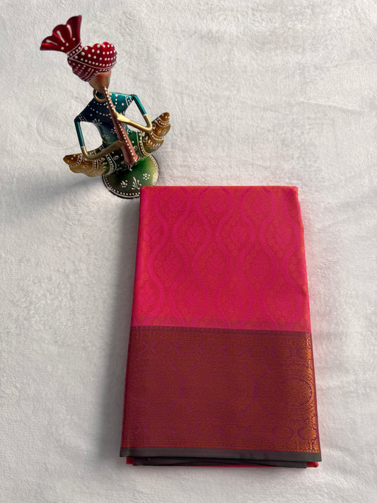Hot Pink and Blue Traditional Gift Saree