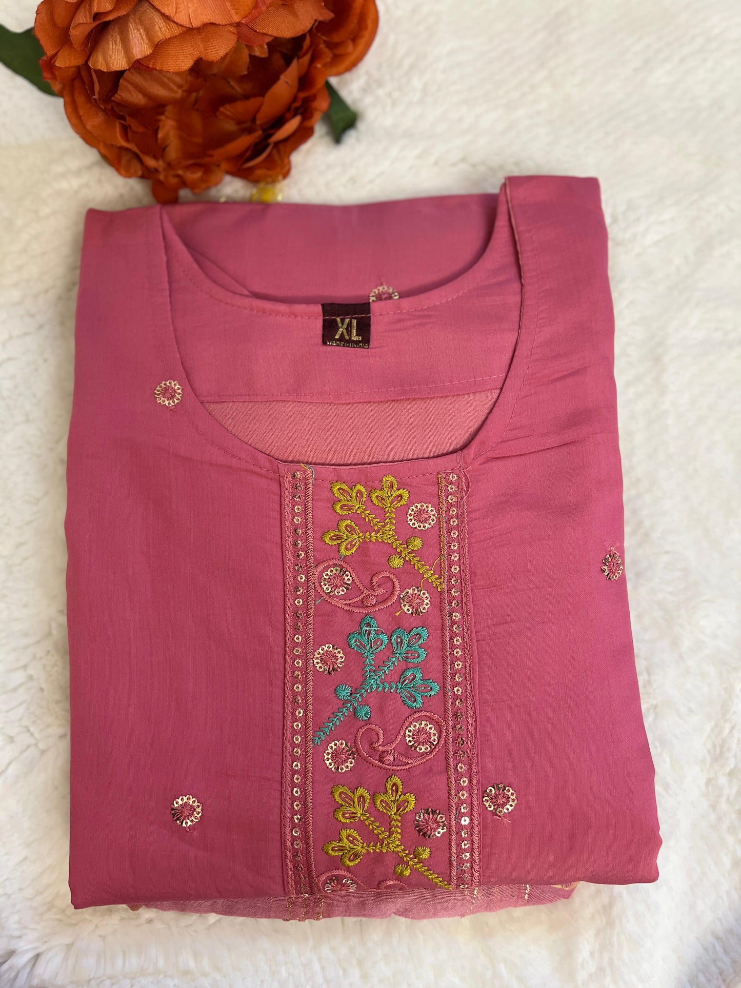 Pink 3 Piece Salwar Set
