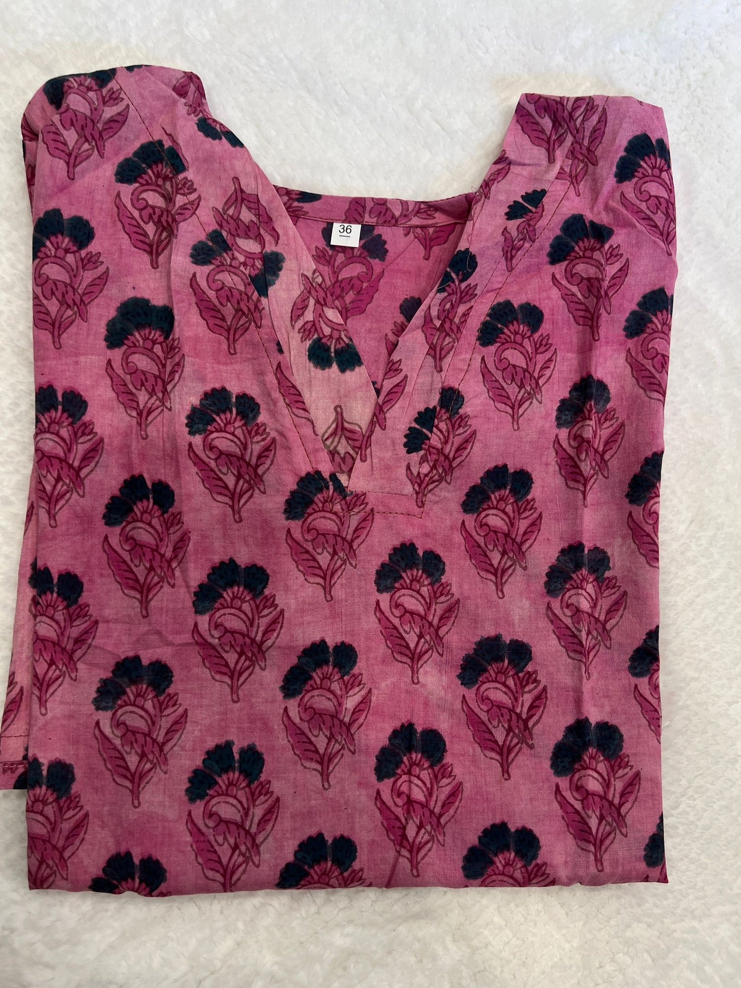 Pink Short Kurti M