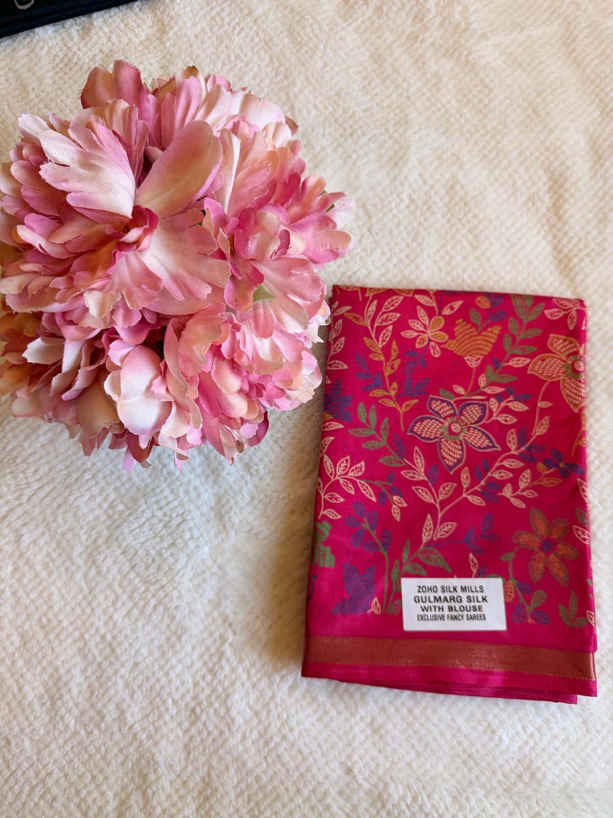 Pink Gulmarg Fancy Saree