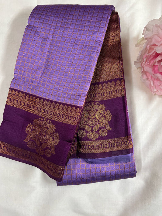 Purple Samudrika Semi Silk Saree