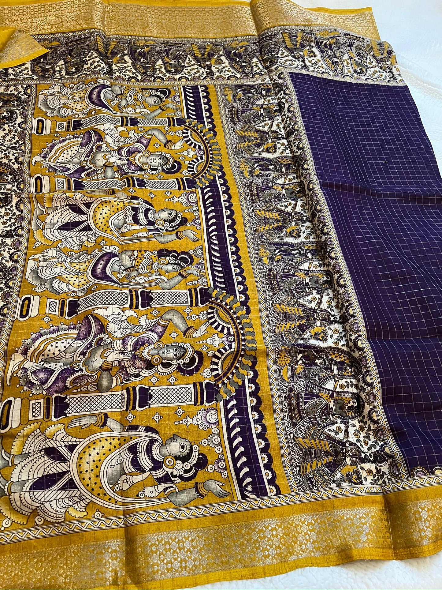 Purple Emerald Fancy Saree