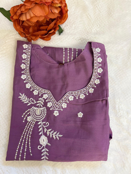 Purple Sparkling 3 Piece Salwar Set