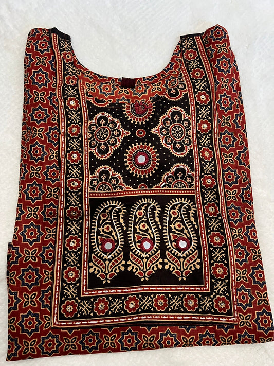 Red Mango Mirror Work Short Kurti