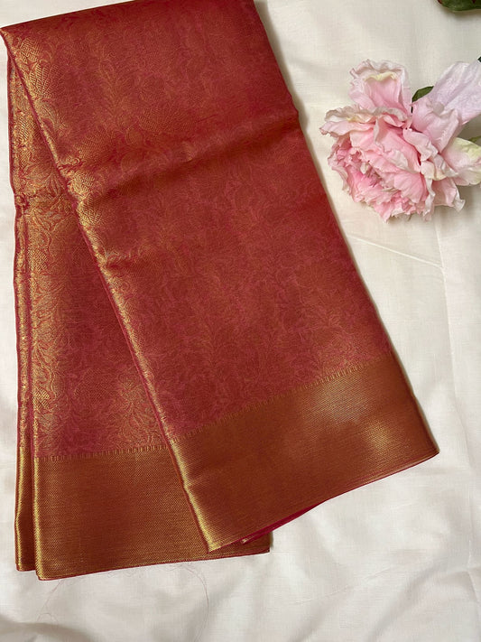 Red Ambani Tissue Silk Saree