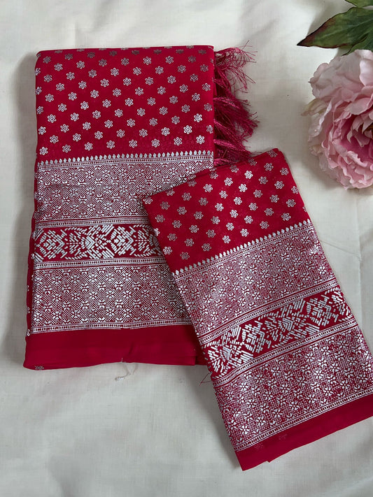 Red Sun Star Gift Saree