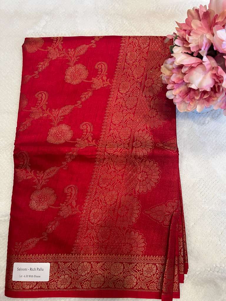 Red Saloni Fancy Saree