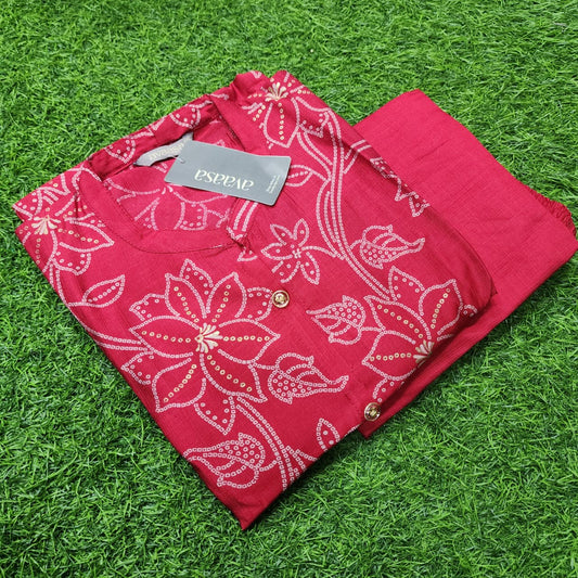 Red 2-Piece Chudidar Set