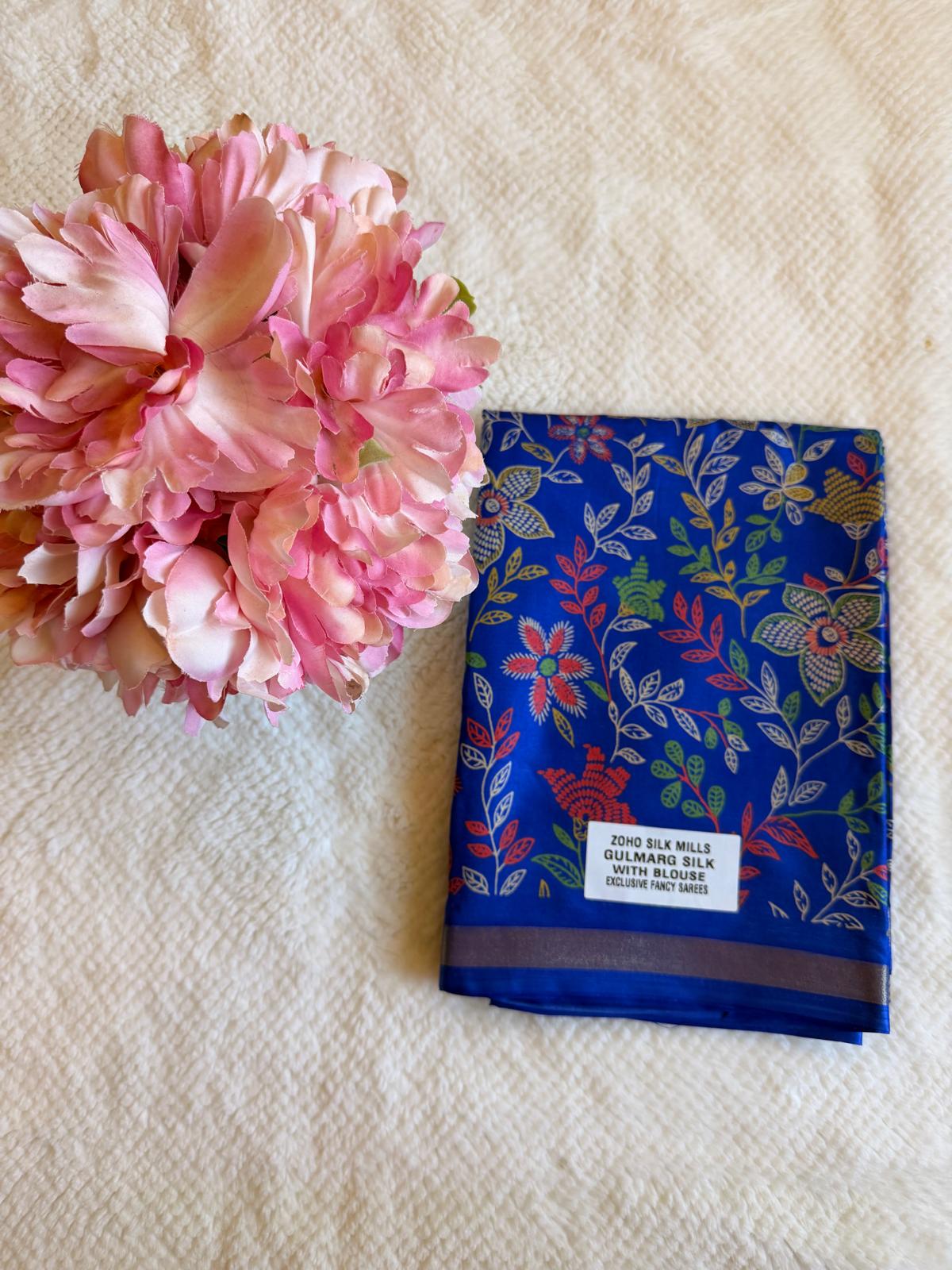 Royal Blue Gulmarg Fancy Saree