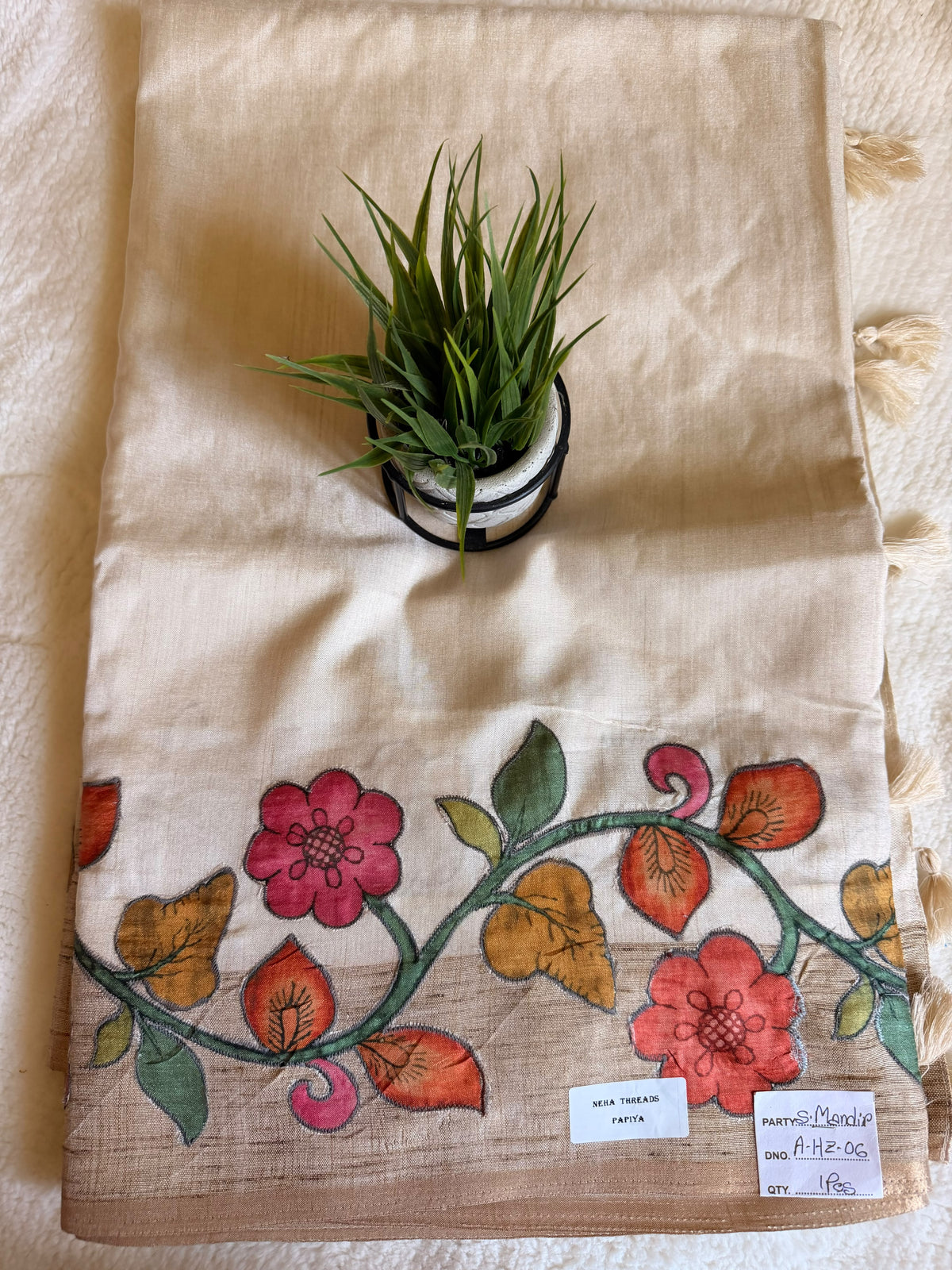 Papiya Pattern 1 Heavy Tussar Silk Saree
