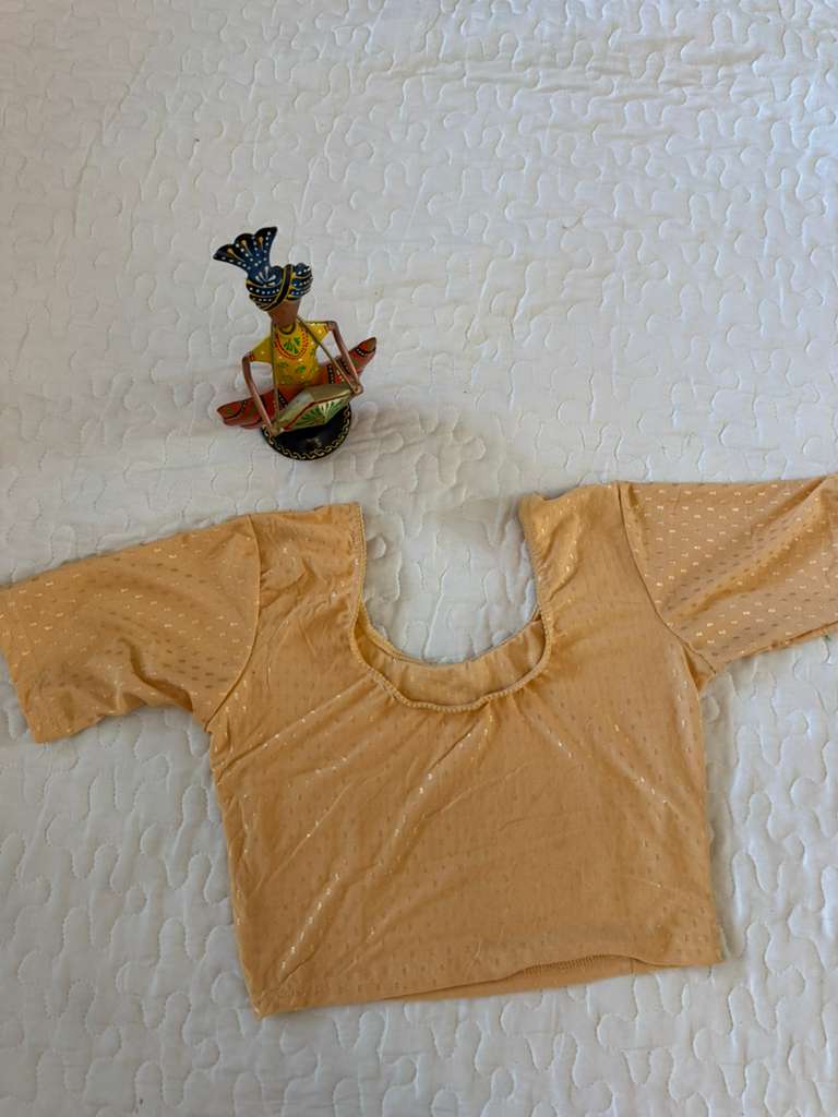 Yellow Stretchable Blouse D1