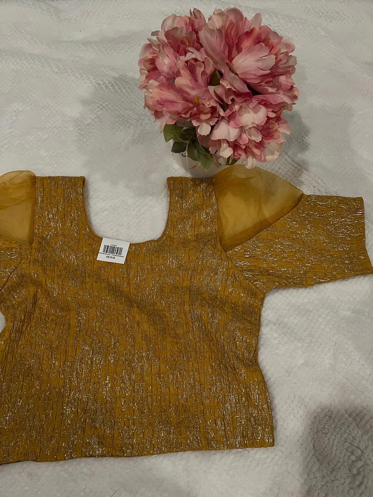 Gold Stretchable Blouse 1