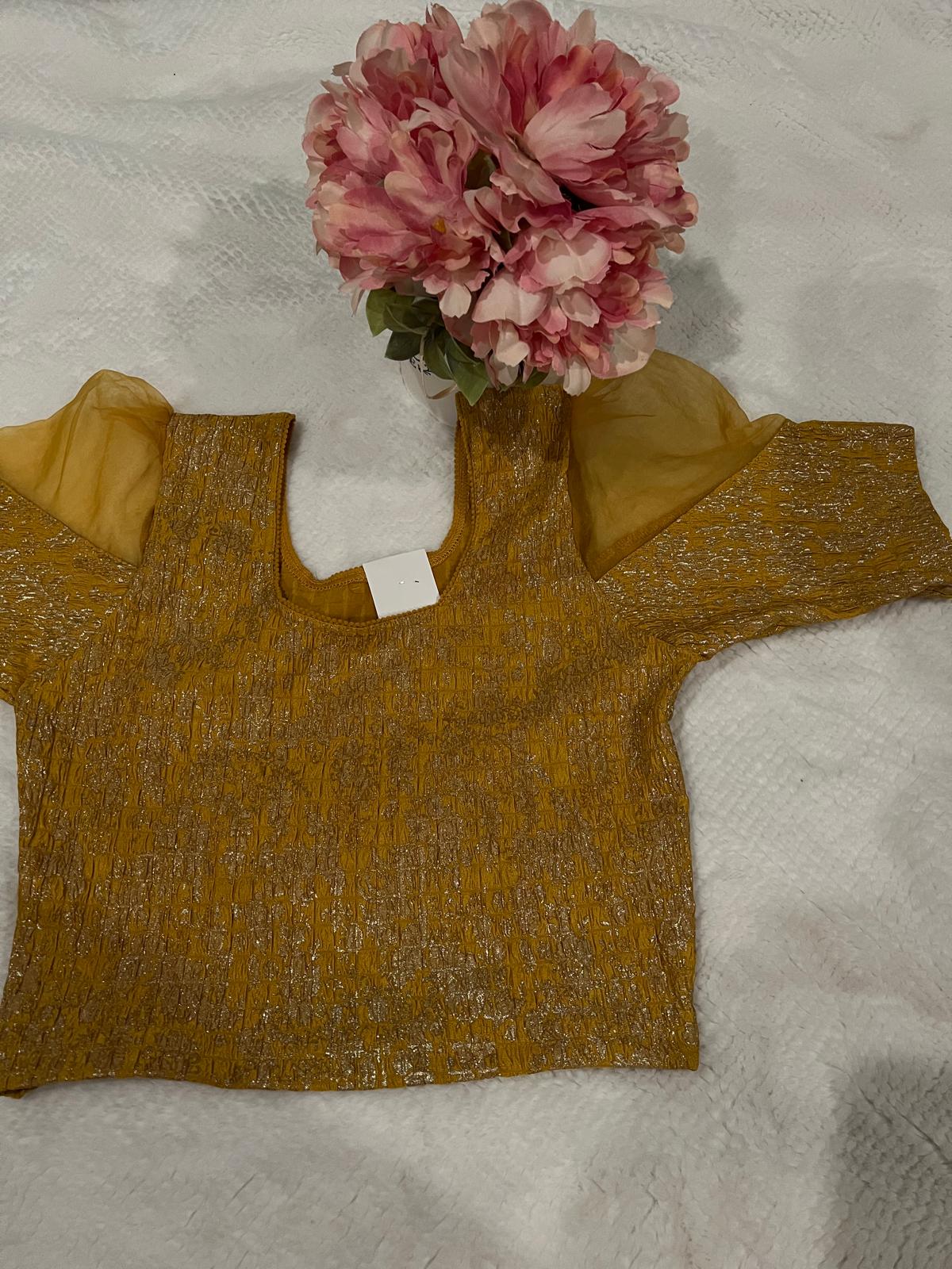 Gold Stretchable Blouse 1