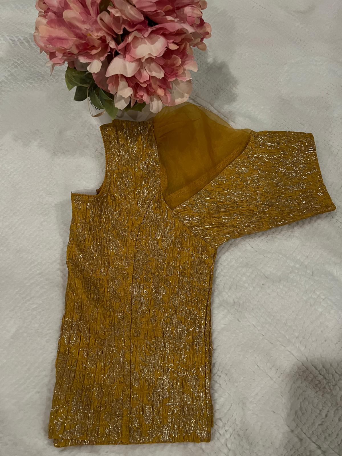 Gold Stretchable Blouse 1