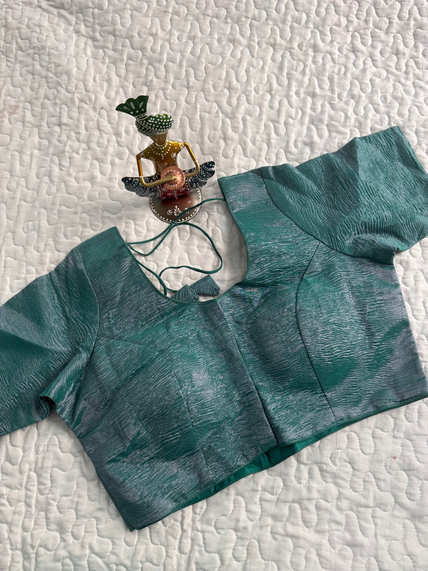 Pale Blue TIssue Blouse