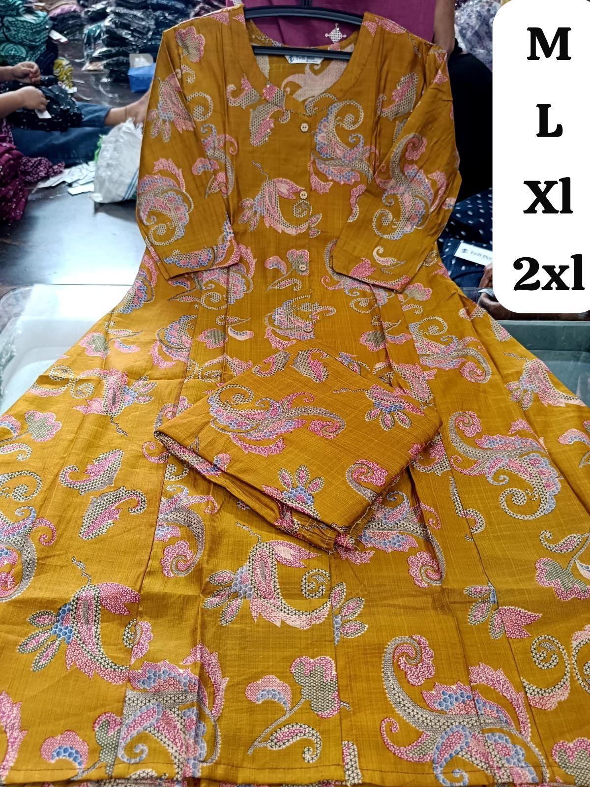 Yellow 2-Piece Chudidar Set