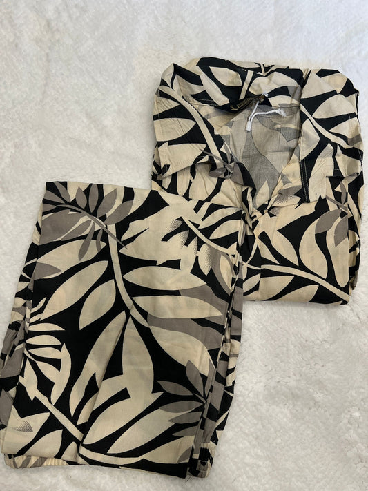 Black 2 Piece Kurti Set Short