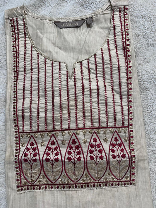 Sandal Embroidery Kurti